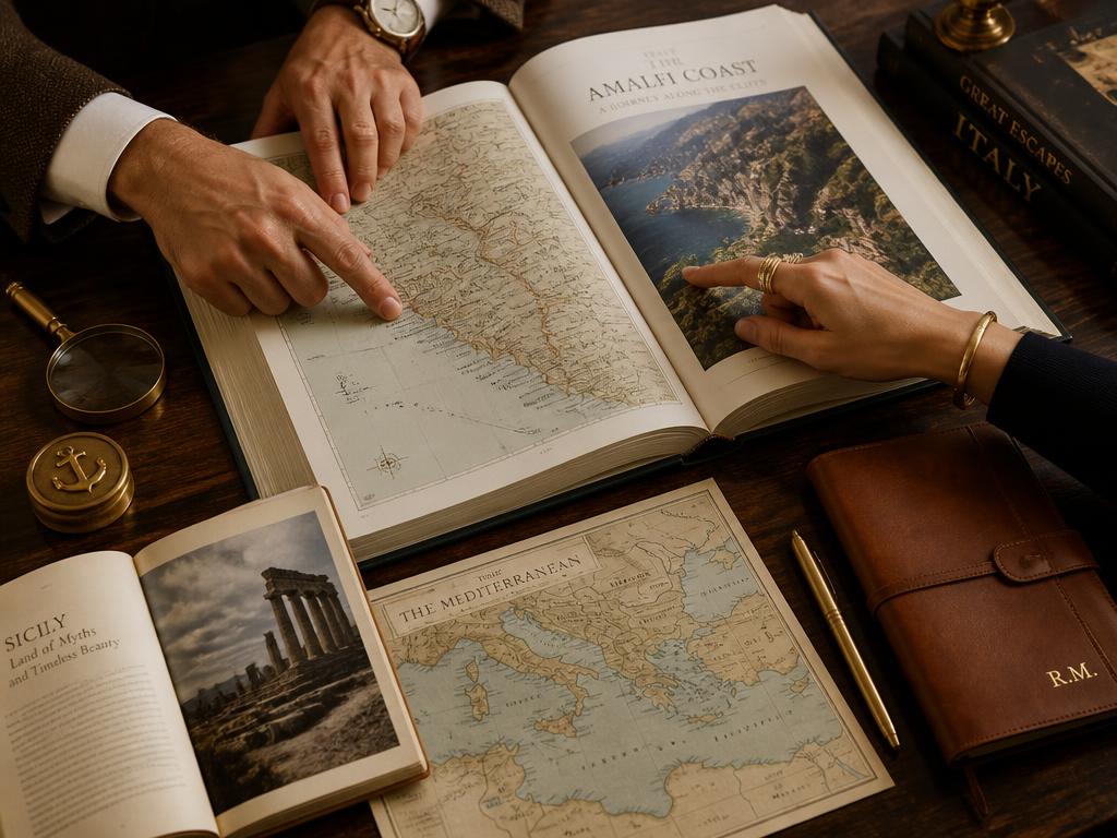 Senior travel advisors in an elegant consultation setting